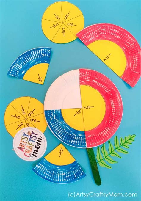 Diy Paper Plate Fraction Flower Craft Giveaway By Cuemath Fractions Craft Math Fractions