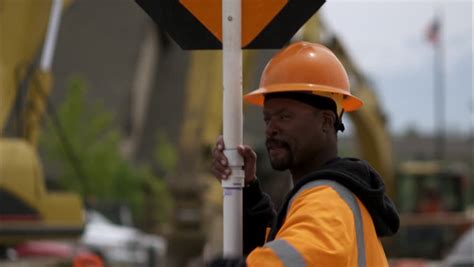Road Works Sign Footage Videos And Clips In Hd And 4k