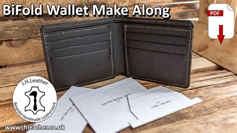 Bifold Wallet Pdf Pattern Purse Diy Wallet Template Leather Craft