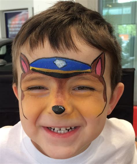 Paw Patrol Chase Face Painting By