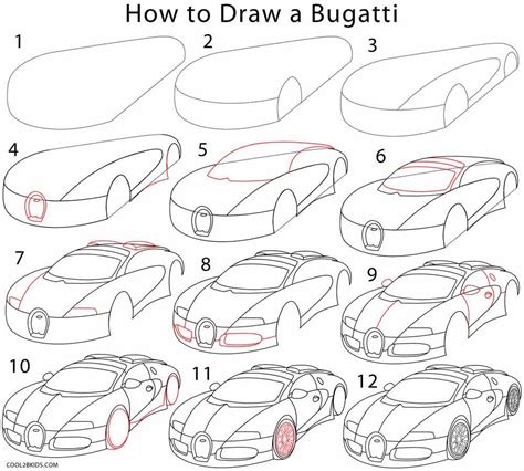 Enclose two irregular rounded shapes at the bottom of the. How to Draw a Bugatti | Car drawing pencil, Car drawings ...