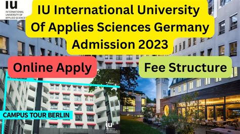 Iu International University Of Applied Sciences Germany Admission 2023