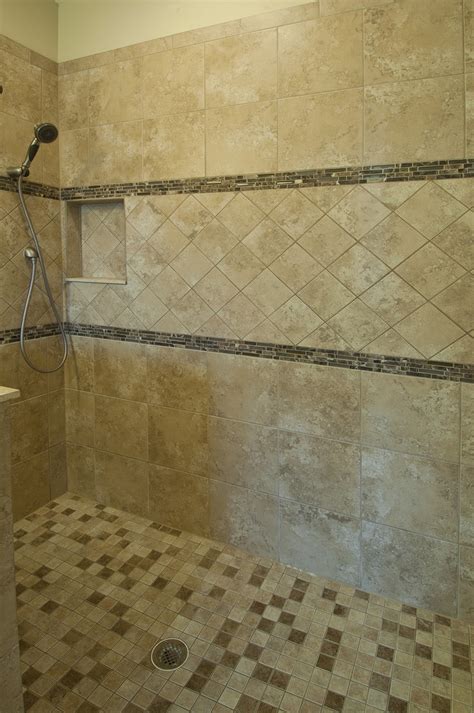 Here are a few of my favorite bathroom ideas using different tile patterns! 8 best images about Master Bathroom Shower ideas on ...