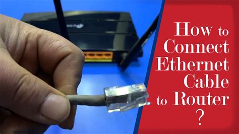 How To Connect Ethernet Cable To Router Youtube
