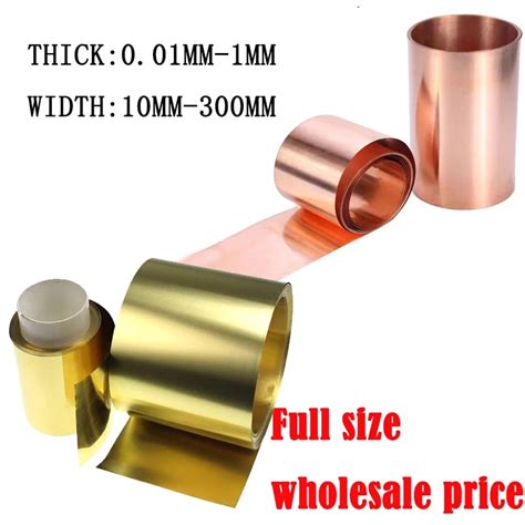 999 Pure Copper Cu Metal Sheet Foil Plate H62 Brass Metal Sheet