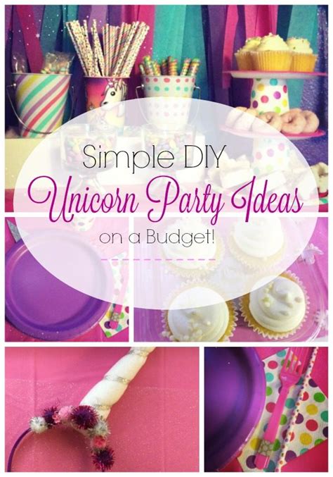 Simple Diy Unicorn Party Ideas