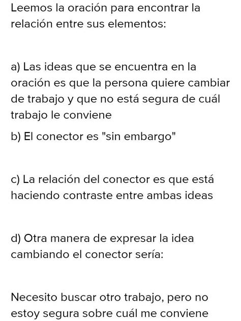 Sigo Los Pasos Para Encontrar La Relación Entre Los Elementos Que