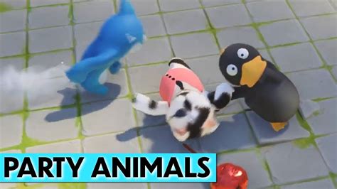 Party Animals Multiplayer Gameplay Cute Party Brawler Game Festival