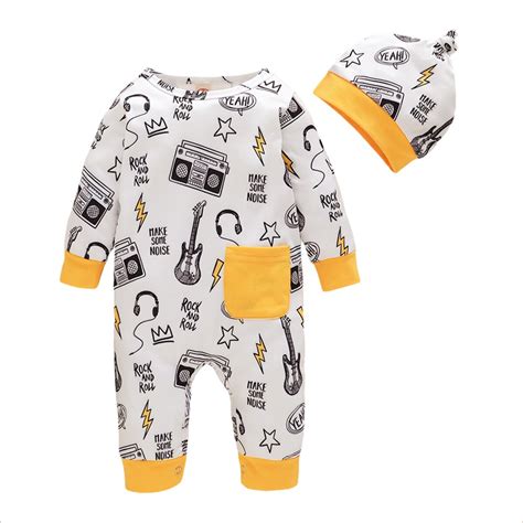 Saeaby Baby Boy Clothes 6 9 Months Romper Long Sleeve Baby Jumpsuits