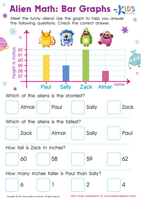 Bar Graphs Worksheet Free Printable Pdf For Children Answers And