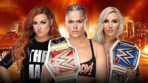 Wwe K Becky Lynch Vs Charlotte Flair Vs Ronda Rousey Raw Women S