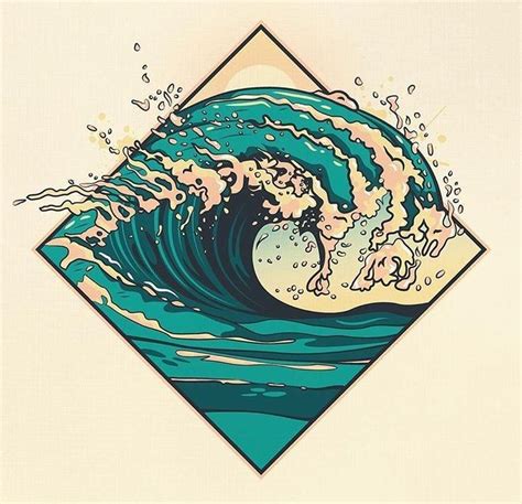Surfart Drawings Wave Drawing Surf Art
