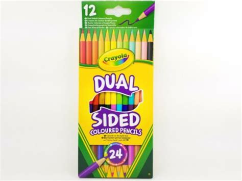 Crayola Dual Sided Coloured Pencils 12 Pack 24 Colours 71662661007 Ebay