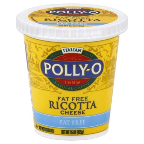 Polly O Fat Free Ricotta Cheese 15 Oz Instacart