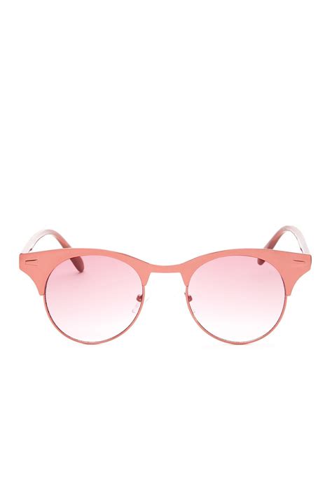 steve madden women s retro plastic and metal sunglasses nordstrom rack metal sunglasses
