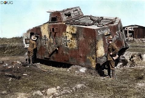 German A7v Tank Diagram 1918german Ww1 Tankww1 Armorww1 Armour