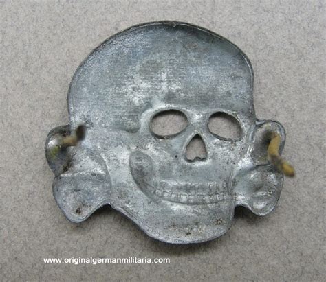Ss Visor Cap Skull By Assmann Marked Ges Gesch Original German