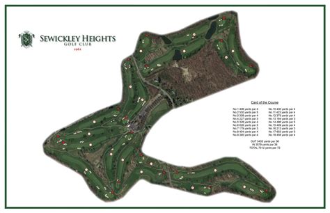Sewickley Heights Gc Vintage Golf Course Maps