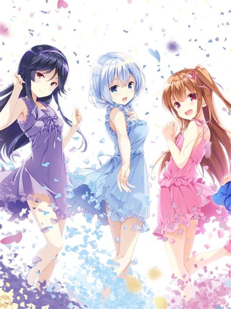 Download 1536x2048 Anime Girls Moe Light Dress White