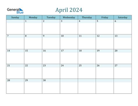 April 2024 Calendar Free Printable Calendar April 2024 Print A