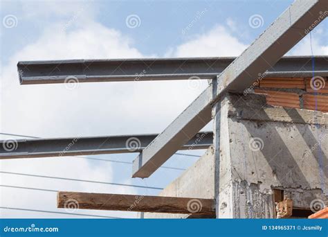 Steel Beams Roof Truss Residential Building For Home Construction