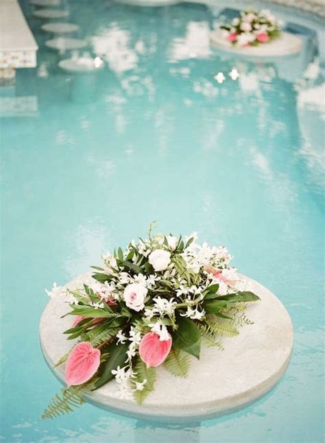 33 Cool Poolside Wedding Ideas Pool Wedding Pool Wedding Decorations
