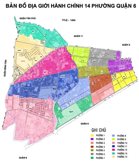 Bản đồ Hành Chính Quận 6 Tại Tphcm Khổ Lớn Năm 2023 Th Điện Biên Đông