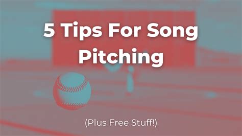 5 Tips For Song Pitching Pitch Your Songs Today Songshop