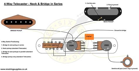 Wiring Diagram For The 4 Way Telecaster Setup Which Allows All Three