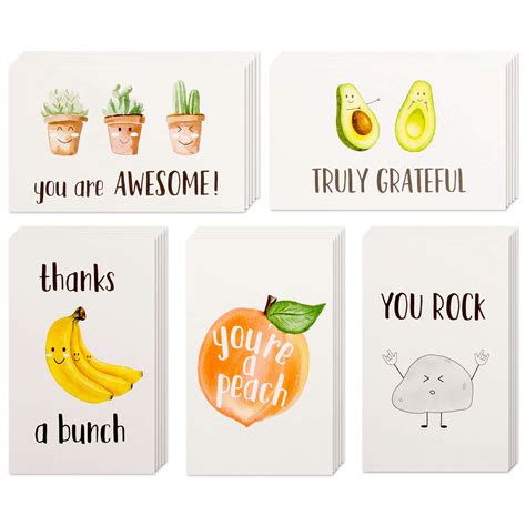 Buy Vns Creations 40 Funny Thank You Cards With Envelopes And Stickers