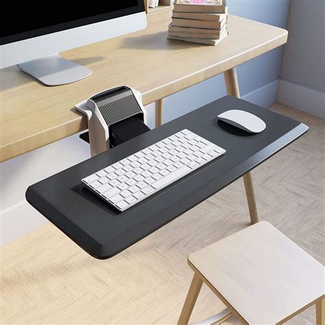 Buy Lijcc Keyboard Tray Clamp On Keyboard Tray Under Desk 26in Platform