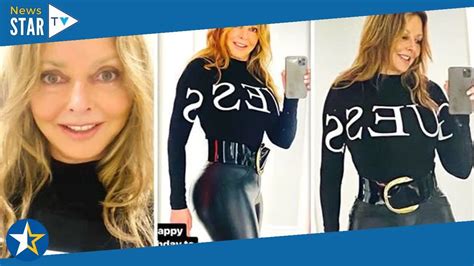 Carol Vorderman Marks 61st Birthday In Eye Popping Leather Look As Curves Steal Limelight Youtube