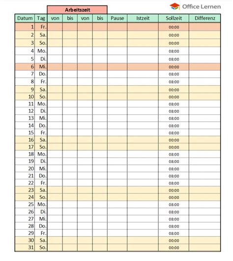 Excel Arbeitszeitnachweis Vorlagen 2020 Excel Stundenzettel