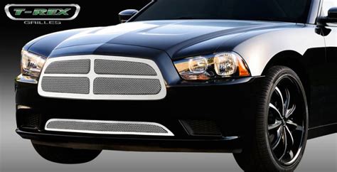 Dodge Charger T Rex Upper Class Polished Stainless Mesh Grille With
