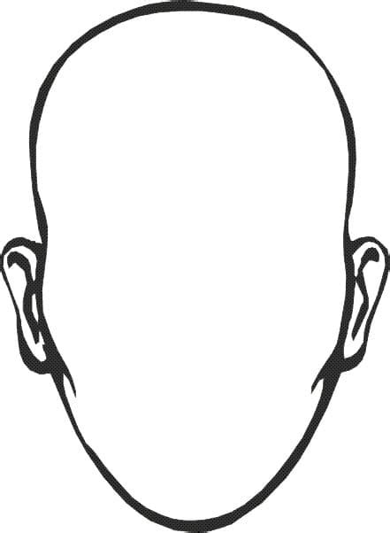 Free Printable Blank Face Coloring Page Free Printable Coloring Pages