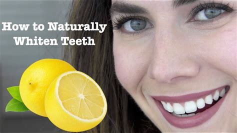 How To Naturally Whiten Teeth Youtube