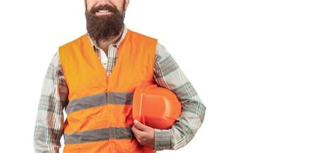 Premium Photo Portrait Of A Builder Smiling Worker In Construction