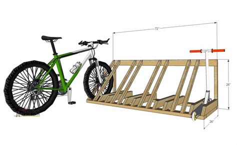 Wood Bike Stand Plans