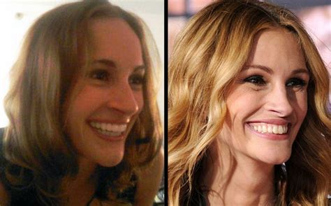 Pin By M Rogers On Lookalikes Julia Roberts Doppelganger Stars