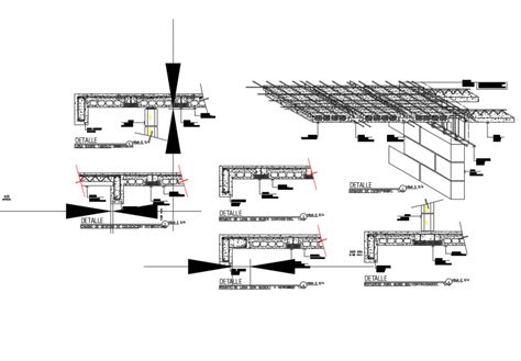 Prefabricated Concrete Slab Construction Cad Drawing Details Dwg File