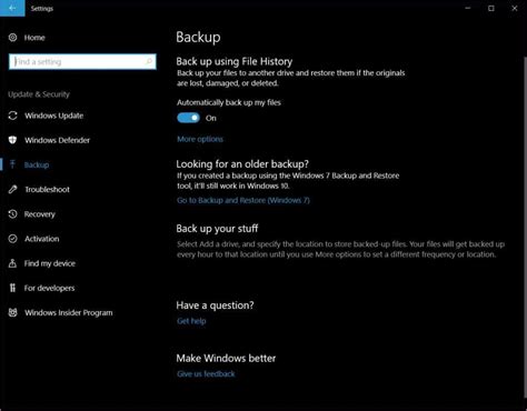 How To Enable File History In Windows 10