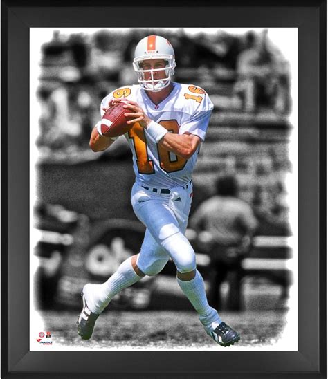 Peyton Manning Tennessee Volunteers Framed 20 X 24 In The Zone Photograph