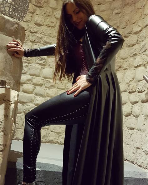 lederlady long leather coat leather outfit leather pants latex fashion fashion outfits