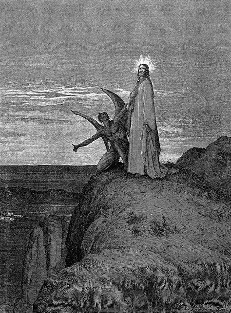 Gustave Doré Las Tentaciones De Cristo Dark Fantasy Art Gustave