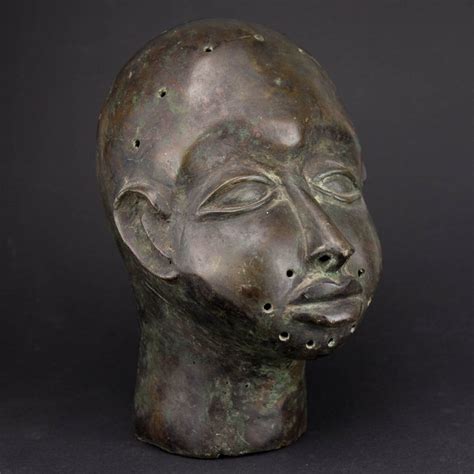 Bronze Ife Head African Bronze Yoruba Nigeria Catawiki