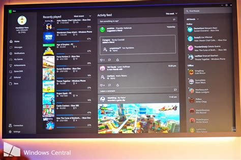 Xbox App For Windows 10 Updated With Feedback Button Friends List