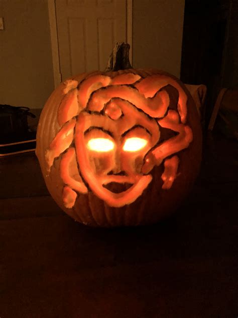 Medusa Pumpkin Carving Pumpkin Carving Carving Pumpkin