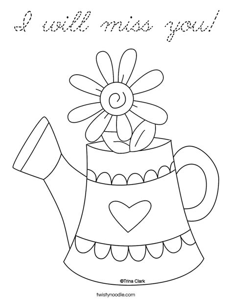 Please wait, the page is loading. I Will Miss You Coloring Pages | Spring coloring pages ...
