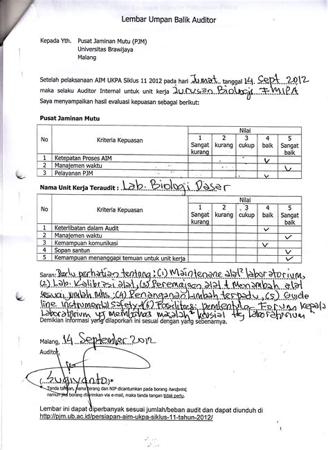 Contoh Laporan Audit Internal Laboratorium Puskesmas Contoh Skripsi