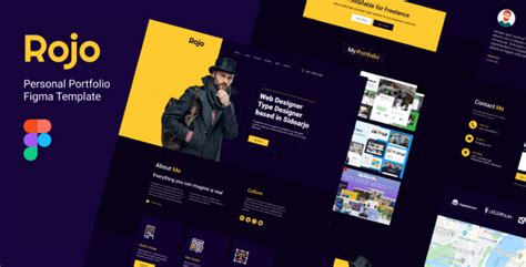 [Free Download] Rojo - Personal Portfolio Figma Template (Nulled